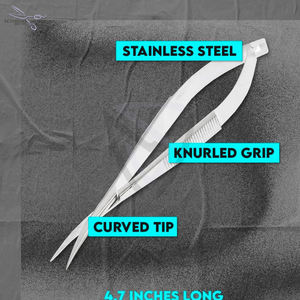 Tijeras de Precisión con Retorno Automático, Tijeras de Resorte para un Uso Fácil, Tijeras con Resorte de Agarre Suave - Product Image 3