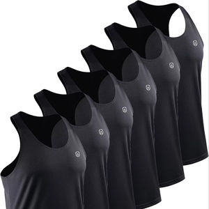 Men's Summer O-Neck Gym Stringer Tank <b>Top</b> Quick-Dry Fitness Vest Logo <b>Mesh</b> Workout Back Sleeveless Athletic Shirts for Men - Product Image 1