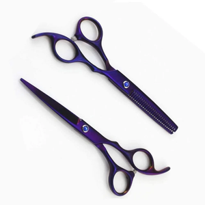 Top Qualité Barber Amincissement Ciseaux Kit Nevi Bleu Couleur Enduit Belle Barber Kits Barber Ciseaux Ensemble - Product Image 1