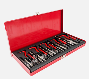 Kit de réparation de filetage 131 pièces, kit de réparation de perceuse HSS, métrique M5 <span class=keywords><strong>M6</strong></span> M8 M12 - Product Image 2