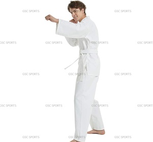 Uniformes de entrenamiento de Karate de algodón de alta calidad, ropa de artes marciales de Judo hecha a medida con logotipo bordado, servicio OEM disponible - Product Image 6