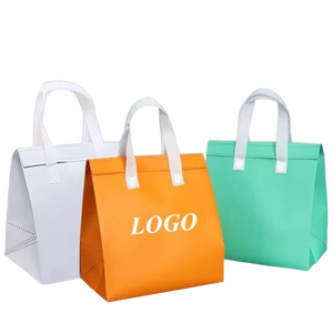 Sac fourre-tout isotherme réutilisable écologique avec logo personnalisé sac de nourriture en matériau non tissé pour collations pain hamburger salade lait - Product Image 6