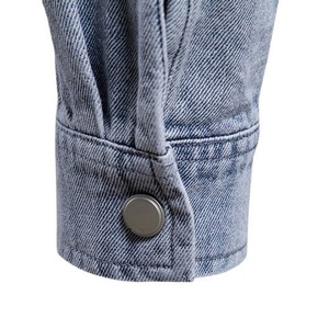 Chaqueta vaquera de alta calidad OEM para hombre, chaqueta vaquera informal de color sólido con bolsillo, estilo fino para Primavera e invierno, chaqueta vaquera para hombre - Product Image 4