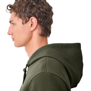 ผู้ผลิตเสื้อฮู้ดดี้ผู้ชายแบบสวม รุ่น Plan สีเขียวมะกอก เนื้อผ้าพรีเมียม แบบยูนิเซ็กส์ เสื้อฮู้ดลำลอง สไตล์สตรีทแวร์ สำหรับฤดูหนาว - Product Image 6