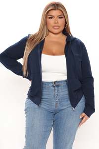 2025 meilleur à la mode de haute qualité 100% coton femmes sweats à capuche Street Wear pull avec Logo avant grande taille hiver à capuche pour les femmes - Product Image 3