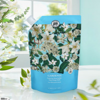Sachet Doypack en plastique PE de qualité alimentaire avec bec verseur, imprimé personnalisé, pour lessive et recharge de savon liquide, 1 Litre