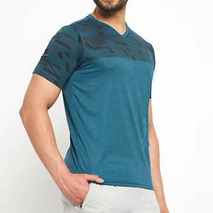 T-shirts d'entraînement de sport en polyester 100% pour hommes impression par sublimation de haute qualité maillot décontracté col rond manches courtes dernière conception - Product Image 5