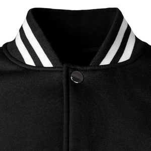 Veste universitaire personnalisée en laine avec manches en cuir, logo brodé OEM ODM, veste de baseball pour collège, vente en gros - Product Image 5
