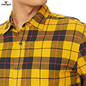 New Design Solid <b>Flannel</b> Casual <b>Shirt</b> Custom Logo Long Sleeved Heavy Weight Knitted Breathable Quick Dry Available Wholesale - Product Image 6