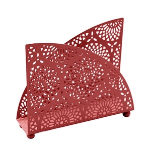 Diseños elegantes Servilletero de hierro y metal duradero Soporte para pañuelos Logotipo personalizado Diseño moderno Tamaños personalizables para decoración de pasteles - Product Image 5