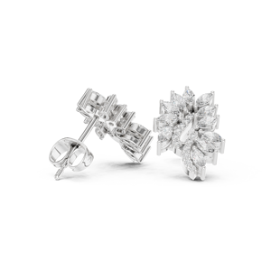 Pendientes de moissanita de plata esterlina S925 para mujer, diseño geométrico, fiestas de aniversario - Product Image 4