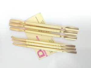 Professional Double Ended Stainless Steel <b>Nail</b> Cuticle Pusher Gold Plated Spoon Shaped <b>Nail</b> <b>Cleaner</b> Pusher - Product Image 6