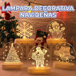 Lampada Natalizia 3D in Acrilico, Stile Ecologico con Luce Magica a Batteria, Decora le Tue Feste con Stile - Product Image 5
