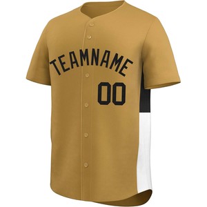 Maillot de baseball lettres cousues personnalisées boutonnées jeunesse adulte ajustement sublimé séchage rapide matériel sergé broderie Softball haut - Product Image 6