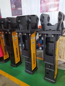 Broyeur hydraulique SOOSAN-Modèle SQ 40 type de boîte adapté aux mini-pelles, chargeuse-pelleteuse, mini pelle SKID STEER LOADER - Product Image 3