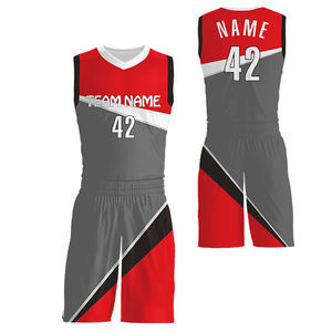 Uniforme de basket-ball à logo personnalisé uniforme de basket-ball de qualité à séchage rapide pour le fabricant de vêtements de sport COSH pour hommes - Product Image 1