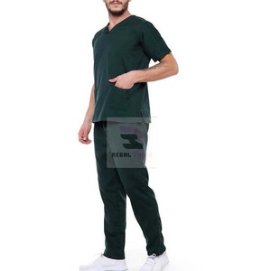 Venta al por mayor de tops médicos por encargo transpirable al por mayor Scrub Uniform Tops - Product Image 6