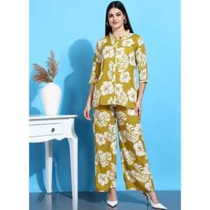 LANZAMIENTO NUEVO CASUAL WEAR HEAVY PREMIUM COORDSET TELA POLY RAYON CON UN BOLSILLO LATERAL - Product Image 1