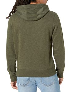 เสื้อฮู้ดดี้ผู้ชายทรงโอเวอร์ไซส์บุขนแกะสำหรับฤดูใบไม้ร่วง  ตัวเลือกปักลายด้านหน้า กระเป๋าด้านหน้า  แบบเรียบสีพื้น ระบายอากาศได้ดี เป็นมิตรกับสิ่งแวดล้อม - Product Image 4