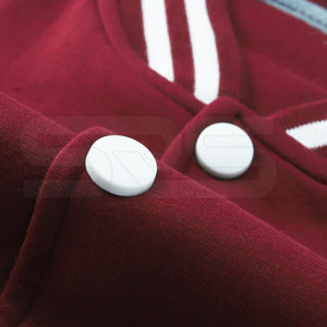 High Quality Quick Dry Breathable Winter Letterman Jacket for Men with Stand Collar and Front Logo Custom Design Street Wear - Product Image 4