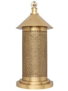 Luxury Black Metal Ramadan <b>Lantern</b> <b>Set</b> with Gold Crescent Top Intricate Cutwork Warm Candle Glow Elegant Home Decor - Product Image 6