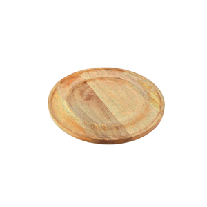 Indian Exporters' Custom Shaped Solid Wooden <b>Round</b> Dinner Charger Plates for <b>Table</b> Decor-Includes Metal <b>Cover</b> Condiments Bowls - Product Image 6