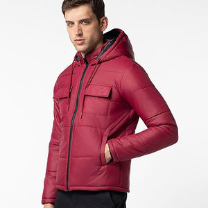 Veste matelassée pour homme, coupe-vent et imperméable, élégante, pour l'hiver, logo personnalisé, vestes directes d'usine, demande de Noël - Product Image 3