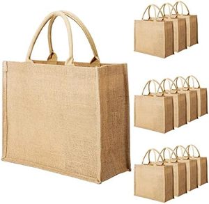 Sac de courses réutilisable écologique pour femmes, sac de shopping en toile de jute avec logo personnalisé, style messager pour la mode quotidienne - Product Image 3