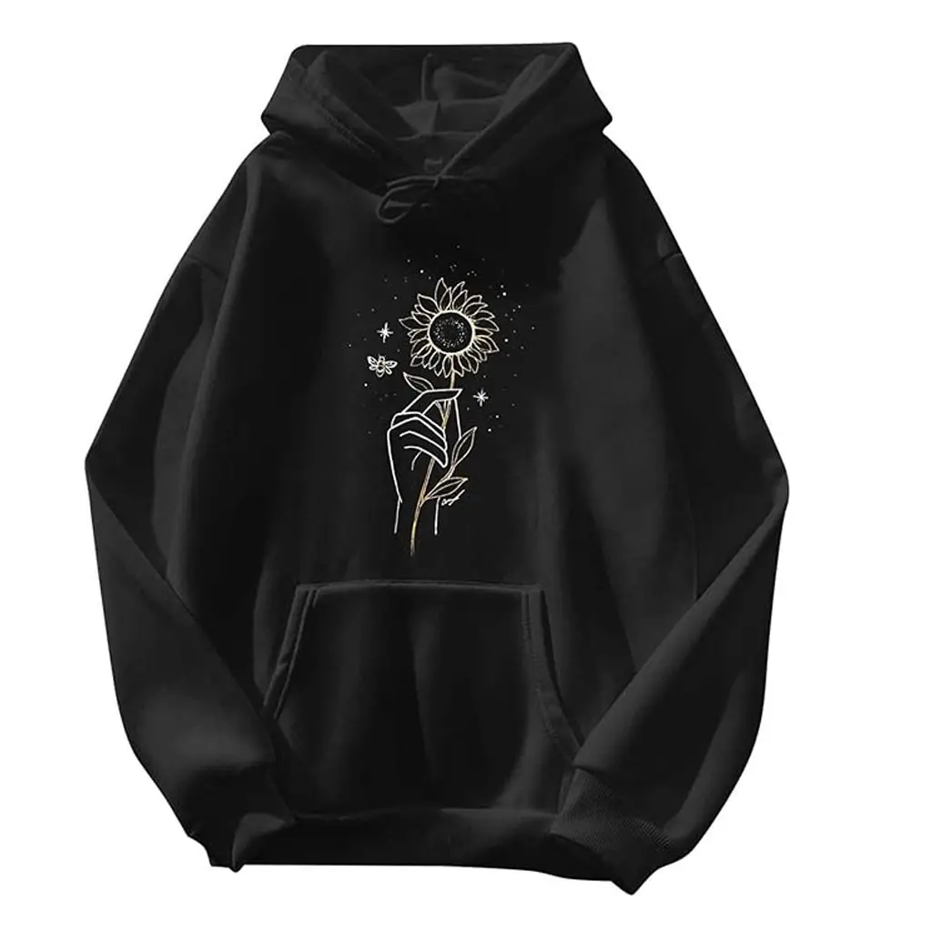 Mulheres hoodie preto cor mulheres hoodie logotipo personalizado impressão hoodie