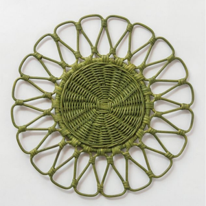 Napperons en rotin tissés à la main en gros Tapis de table durables et écologiques pour les espaces de salle à manger rustiques Napperon en jonc de mer tissé à la main - Product Image 3