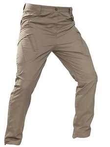 กางเกงคาร์โก้ยุทธวิธีสำหรับผู้ชาย, กางเกงวิ่งกลางแจ้งยืดหยุ่นกันน้ำมีกระเป๋าหลายใบสำหรับเดินป่าล่าสัตว์ - Product Image 5