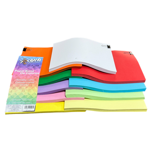 Feuilles couleur format Lettre, couleurs claires (100) - Product Image 1