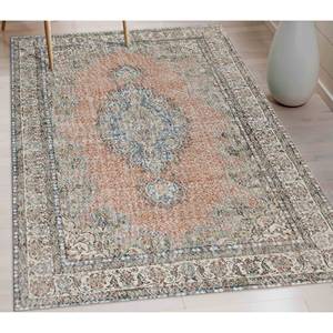 Alfombra Floral Bohemia: Estilo Turco Azul Marino, Alfombra Antideslizante, Alfombra de Chenilla - Product Image 1