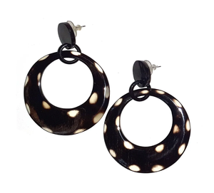 Vente chaude boucle d'oreille en corne de buffle nouveau design accessoires de cadeau de fête des mères boucles d'oreilles en corne au meilleur prix produit - Product Image 5