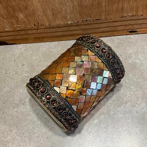 Stock Luxury Very Cheap Wholesale Rate Hanging Colourful Mosaic <b>Tealight</b> Votive - Product Image 3