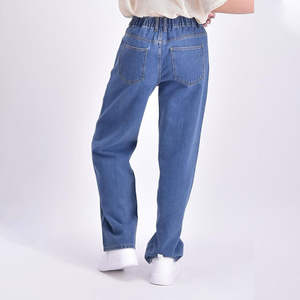 กางเกงยีนส์ทรงหลวมขาบานสีดำวินเทจคุณภาพพรีเมียมสำหรับผู้ชาย สไตล์ลำลองฟอกสี เหมาะสำหรับฤดูใบไม้ร่วงและฤดูหนาว แฟชั่นสตรีทแวร์ฮิปฮอป - Product Image 4