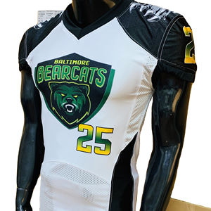 High Quality Custom Embroidery American Football Jersey Set Good Quality Sublimation Padded Pant <b>Socks</b> Breathable Plus Size - Product Image 1