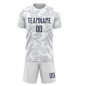 Équipe chemise et short dernière conception personnalisée impression par sublimation unisexe France maillots de football à la mode hommes uniforme de football - Product Image 3