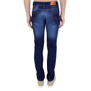 Jeans déchirés slim de haute qualité pour hommes, pantalons de loisirs extensibles et décontractés avec logo personnalisé, service OEM personnalisable - Product Image 2