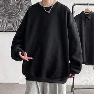 Sudadera con capucha de gran tamaño de algodón 100% de alta calidad, sudadera bordada personalizada de Color sólido para hombres, temporada de invierno - Product Image 5