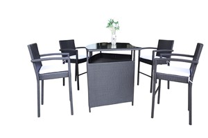 Juego de barra de ratán polivinílico de diseño moderno para el hogar, hotel o muebles de salón para mejora interior - Product Image 2