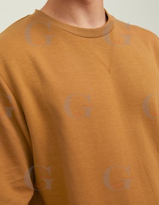 Sudadera de hombre personalizada de calidad superior Cuello redondo de lana cálida con mangas largas Logotipo bordado con patrón 3D Precio al por mayor - Product Image 6