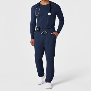 Vêtements d'hôpital à col en V très vendus, logo personnalisé OEM, blouses, sous-vêtements, uniformes, infirmiers, infirmières, blouses médicales - Product Image 4