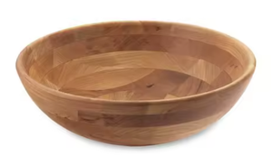 Ustensiles de cuisine ronds en bois de designer Bol de service à salade en bois Fabricant de bol de service à salade décoratif - Product Image 2