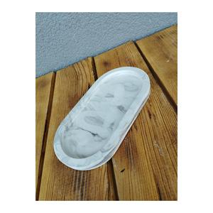TEPSE ovale decorativo con motivo in marmo