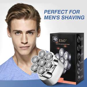 Rasoir Électrique Rechargeable 6-en-1 pour Hommes, Tondeuse Sans Fil à Têtes Rotatives, Corps et Visage, Étanchéité IPX7, Lavable, Remplacement pour VR - Product Image 3