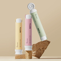 Tube de dentifrice sans air en PP écologique pour emballage cosmétique, sérigraphie, soins de la peau, lotion et bouteille de dentifrice