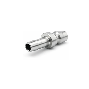 Stainless Steel Quick Coupler Plug Hose Barb 1in (JTSP-100PH), L105mm, Water/Oil/Air/Steam/Chemical, NBR/FKM/<b>EPDM</b>/FFKM - Product Image 1
