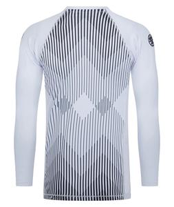 Rashguard à manches courtes rayé, UPF50, respirant - Noir - Product Image 6