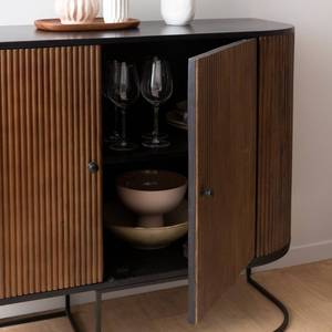 Petit buffet arrondi en bois de manguier et métal - Product Image 3